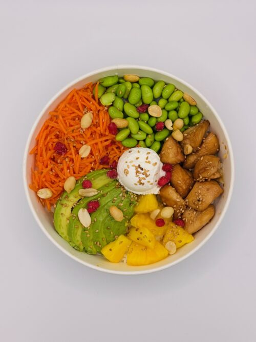 Poké Poulet Soja Ananas